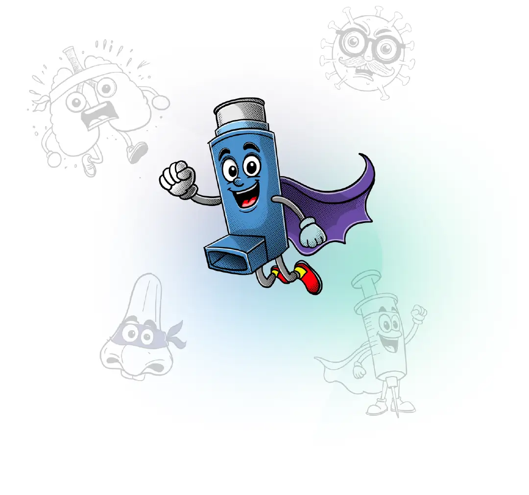 Asthma Australia Kids Hub Illustrations