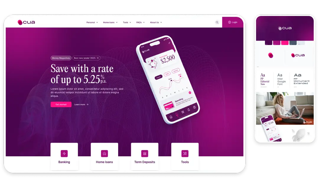 Credit Union Accelerator website mockup