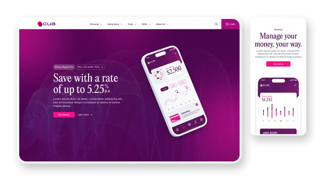 Credit Union Accelerator website mockup