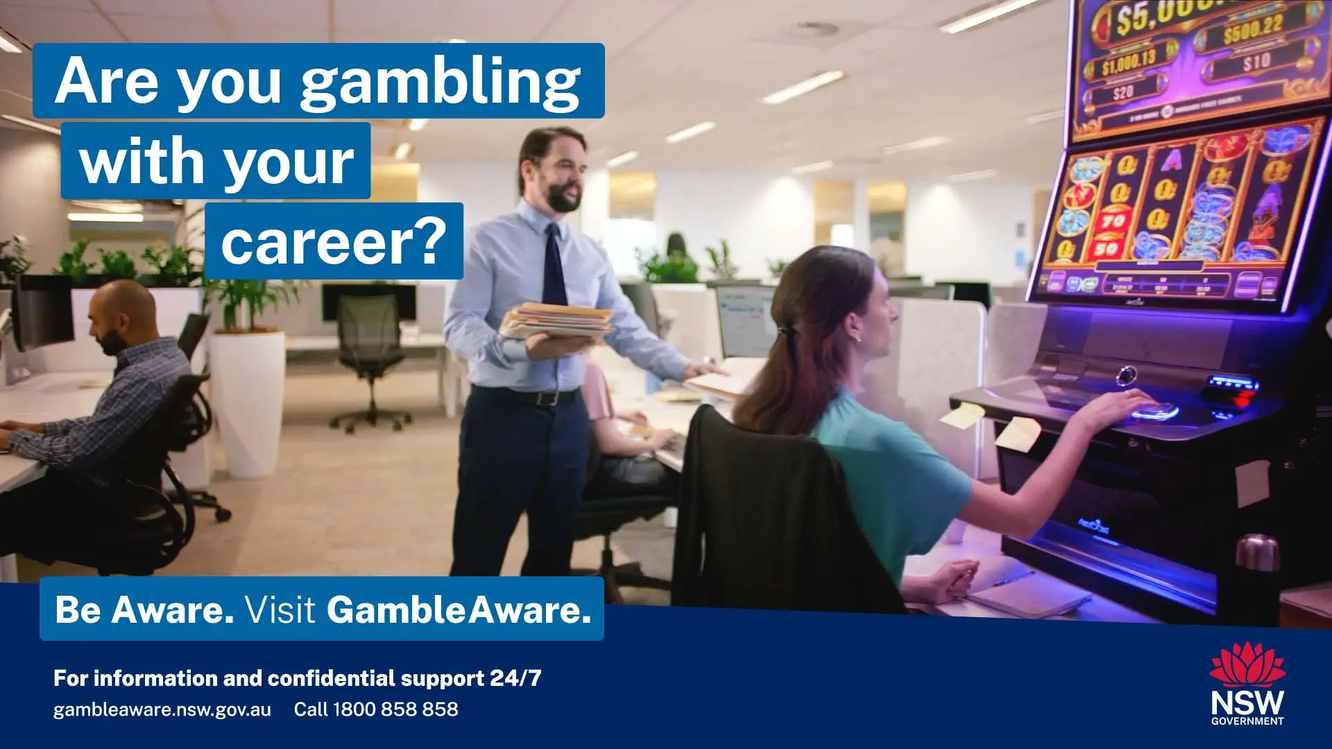 Are you gambling with your career? - Gamble Aware campaign image
